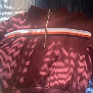 Long sleeve cropped shirt